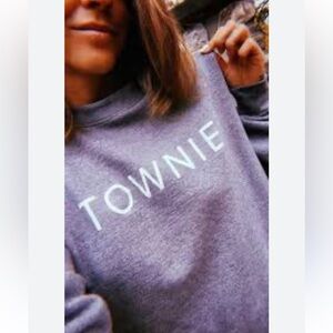 Gray 'TOWNIE' Sweatshirt, heather, yoga, newfie